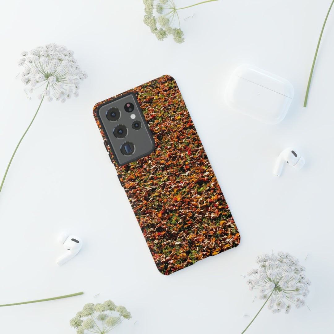 Cool Phone Case | Aesthetic Phone Case | Fall Leaves | For Samsung Galaxy S23, S22, S21, S20 | Luxury Double Layer | Cute - Studio40ParkLane
