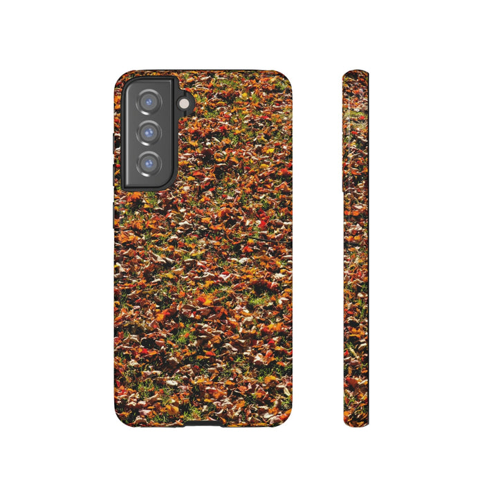 Cool Phone Case | Aesthetic Phone Case | Fall Leaves | For Samsung Galaxy S23, S22, S21, S20 | Luxury Double Layer | Cute - Studio40ParkLane