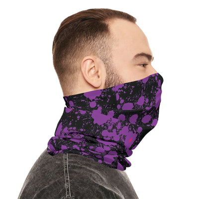 Neck Gaiter for Women Men - Multipurpose UPF 50 Sun Protection - Warm Winter Cool Summer Spring23 Paint Splash Purple 2