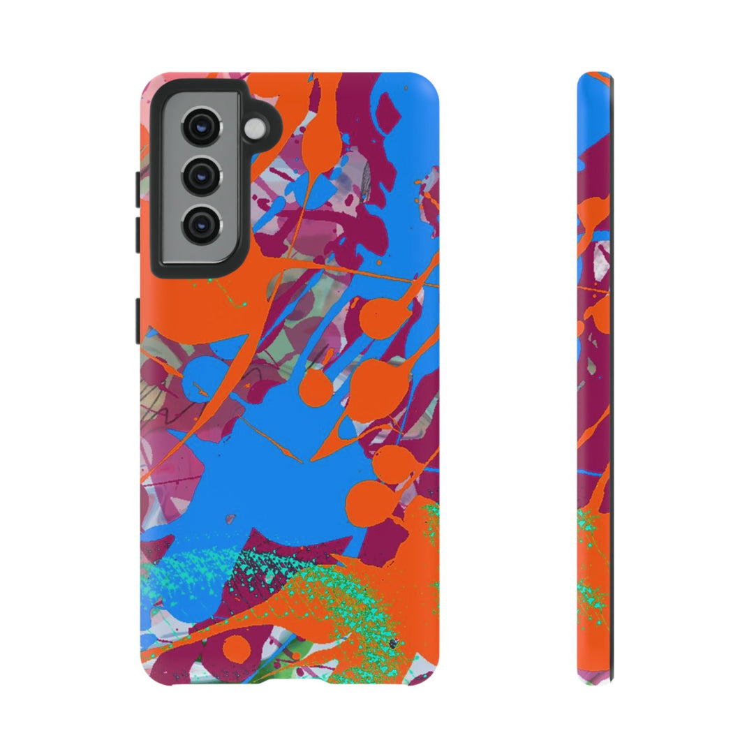 Samsung Galaxy Phone Case | Galaxy S23, S22, S21, S20 | Luxury Case Double Layered | Impact Resistant | Fashionable - Paint Spill 1 - Studio40ParkLane