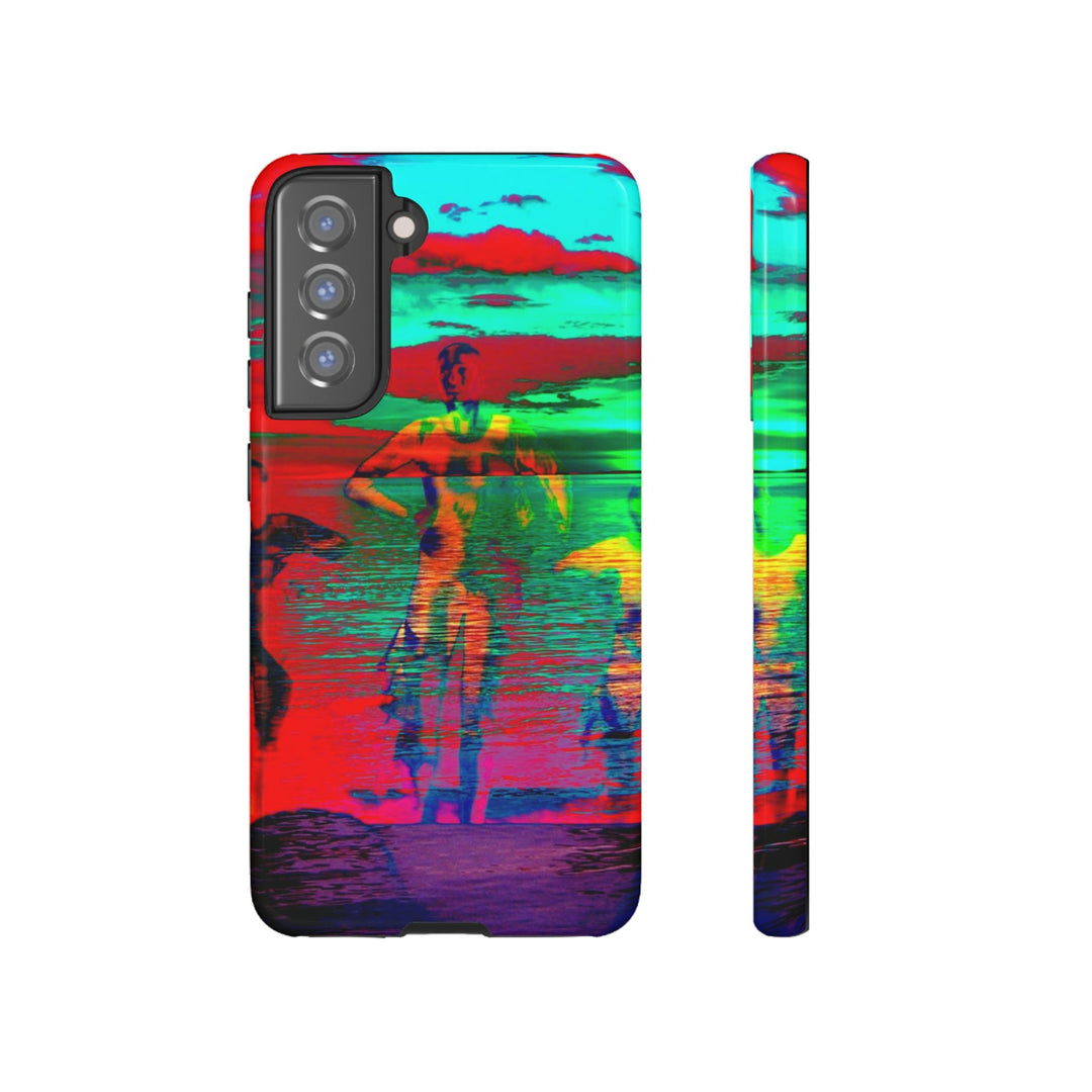 Cute Samsung Phone Case | Aesthetic Samsung Phone Case | Dance Sunset Colorful | Galaxy S23, S22, S21, S20 | Luxury Double Layer | Cool - Studio40ParkLane