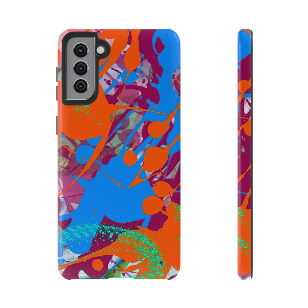 Samsung Galaxy Phone Case | Galaxy S23, S22, S21, S20 | Luxury Case Double Layered | Impact Resistant | Fashionable - Paint Spill 1 - Studio40ParkLane