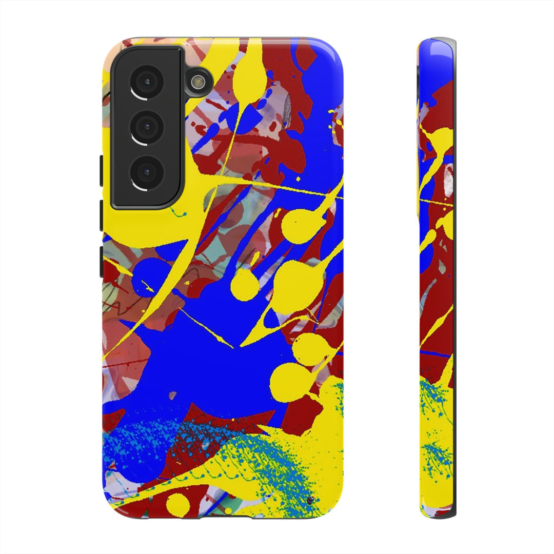 Samsung Galaxy Phone Case | Galaxy S23, S22, S21, S20 | Luxury Case Double Layered | Impact Resistant | Fashionable - Paint Spill 2 - Studio40ParkLane