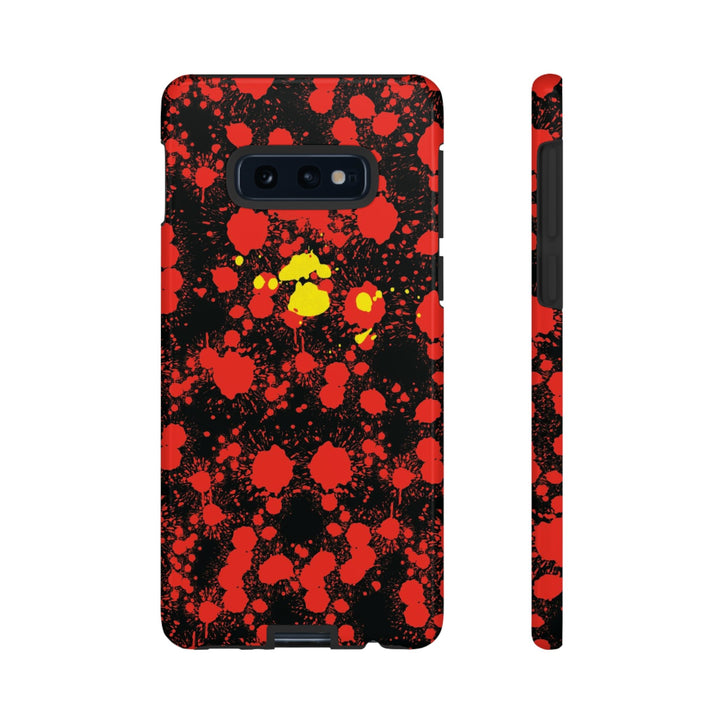 Cool Phone Case | Aesthetic Phone Case | Paint Splash Red Yellow | For Samsung Galaxy S23, S22, S21, S20 | Luxury Double Layer | Cute - Studio40ParkLane