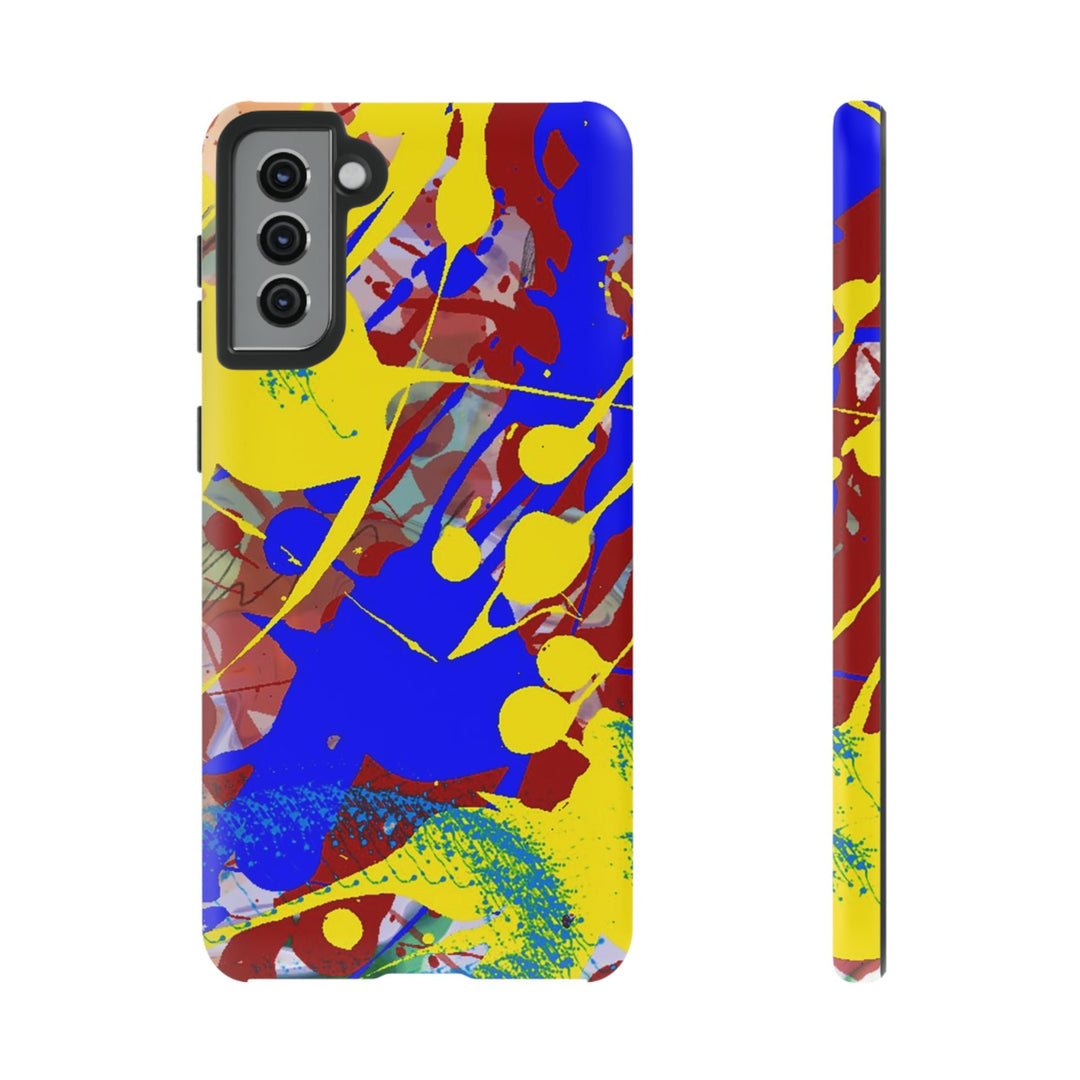 Samsung Galaxy Phone Case | Galaxy S23, S22, S21, S20 | Luxury Case Double Layered | Impact Resistant | Fashionable - Paint Spill 2 - Studio40ParkLane