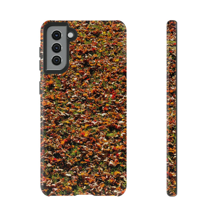 Cool Phone Case | Aesthetic Phone Case | Fall Leaves | For Samsung Galaxy S23, S22, S21, S20 | Luxury Double Layer | Cute - Studio40ParkLane