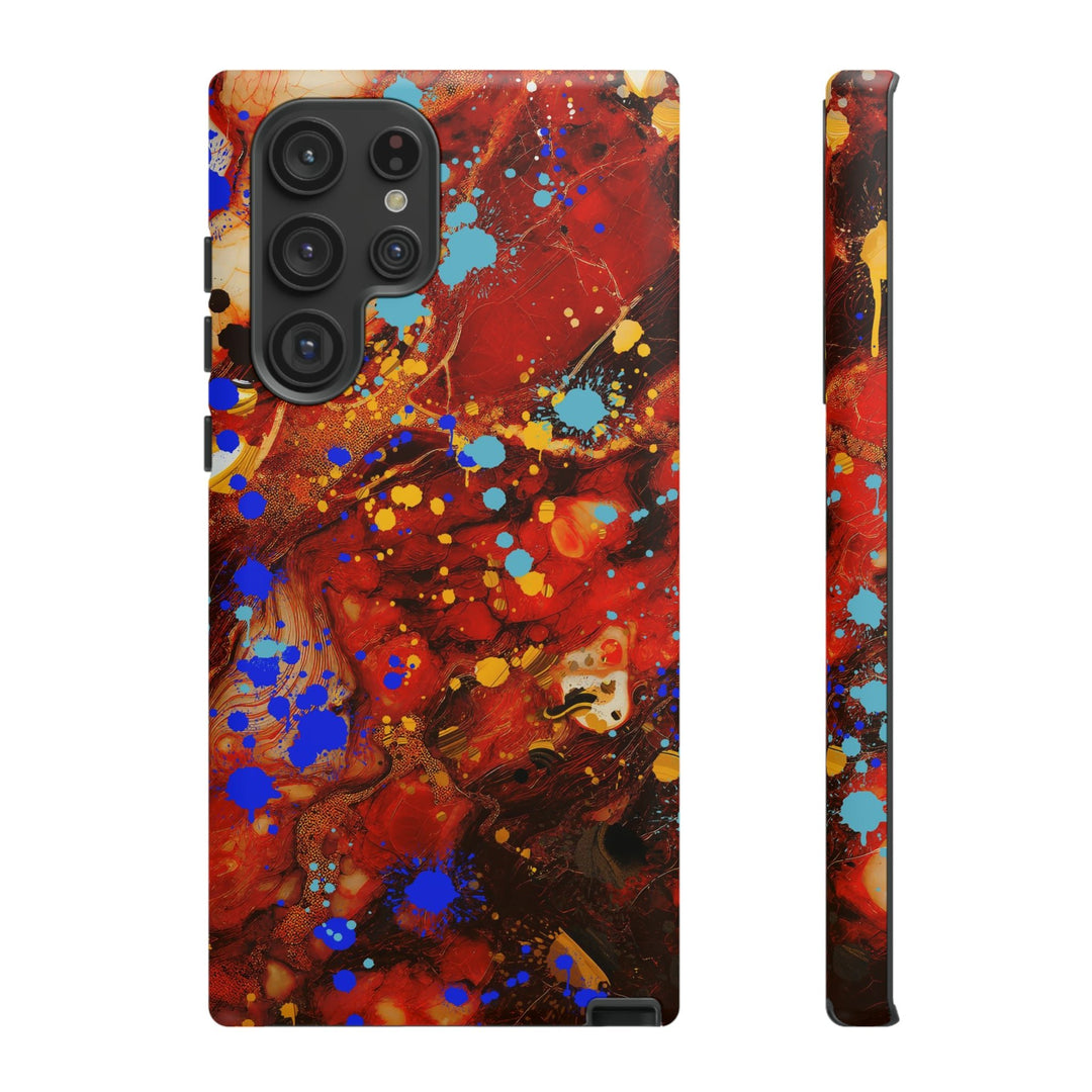 Cool Phone Case | Aesthetic Phone Case | Fall Colors Marble | For Samsung Galaxy S23, S22, S21, S20 | Luxury Double Layer | Cute - Studio40ParkLane