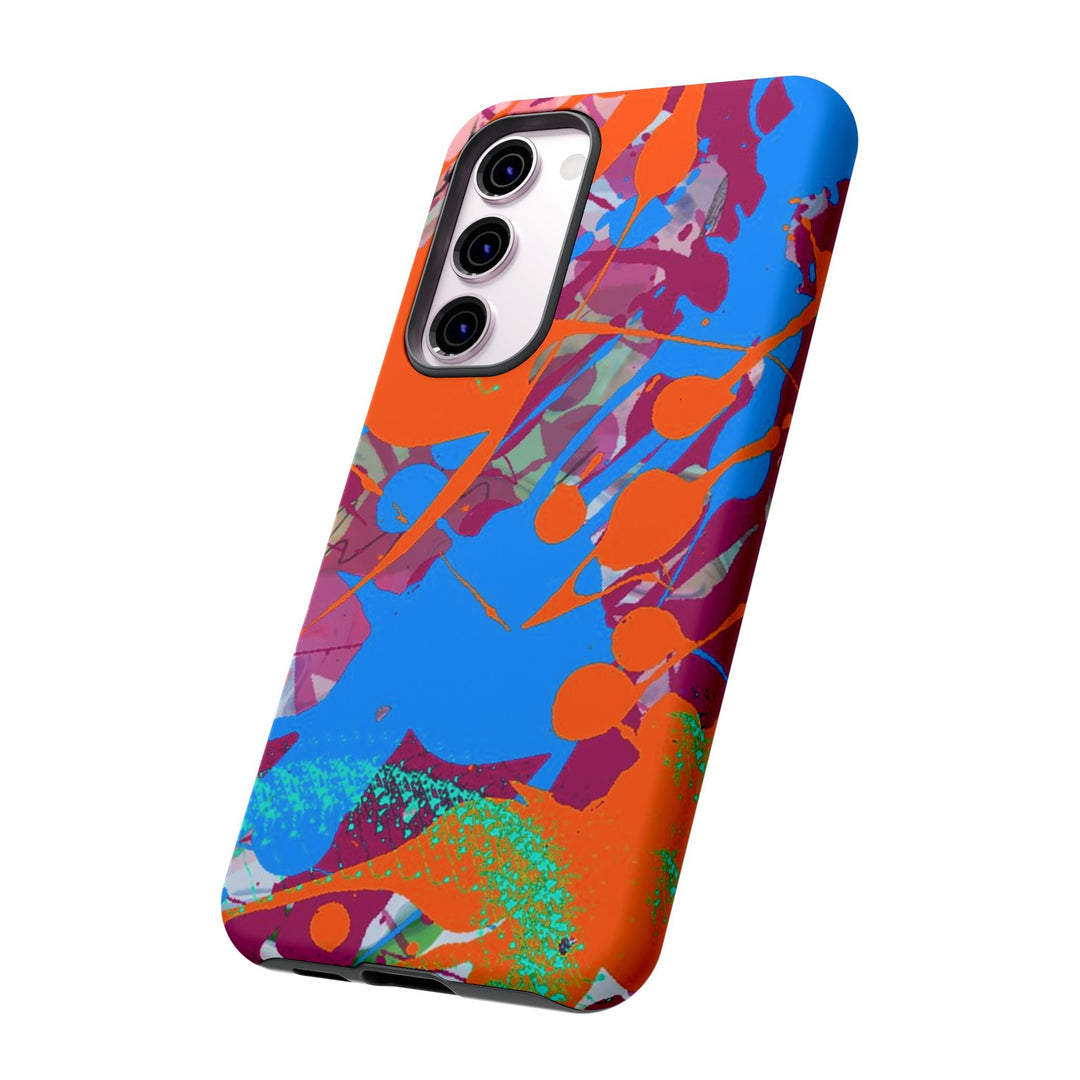 Samsung Galaxy Phone Case | Galaxy S23, S22, S21, S20 | Luxury Case Double Layered | Impact Resistant | Fashionable - Paint Spill 1 - Studio40ParkLane