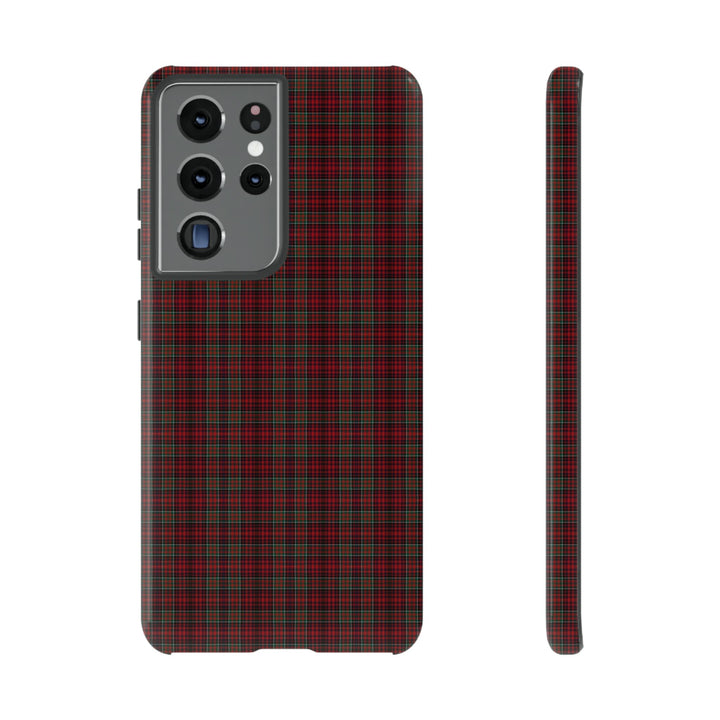 Samsung Galaxy Phone Case | Tough Case double layered | Impact resistant | Galaxy S23, S22, S21, S20 - Matte/Glossy Rose Tartan McDonald - Studio40ParkLane