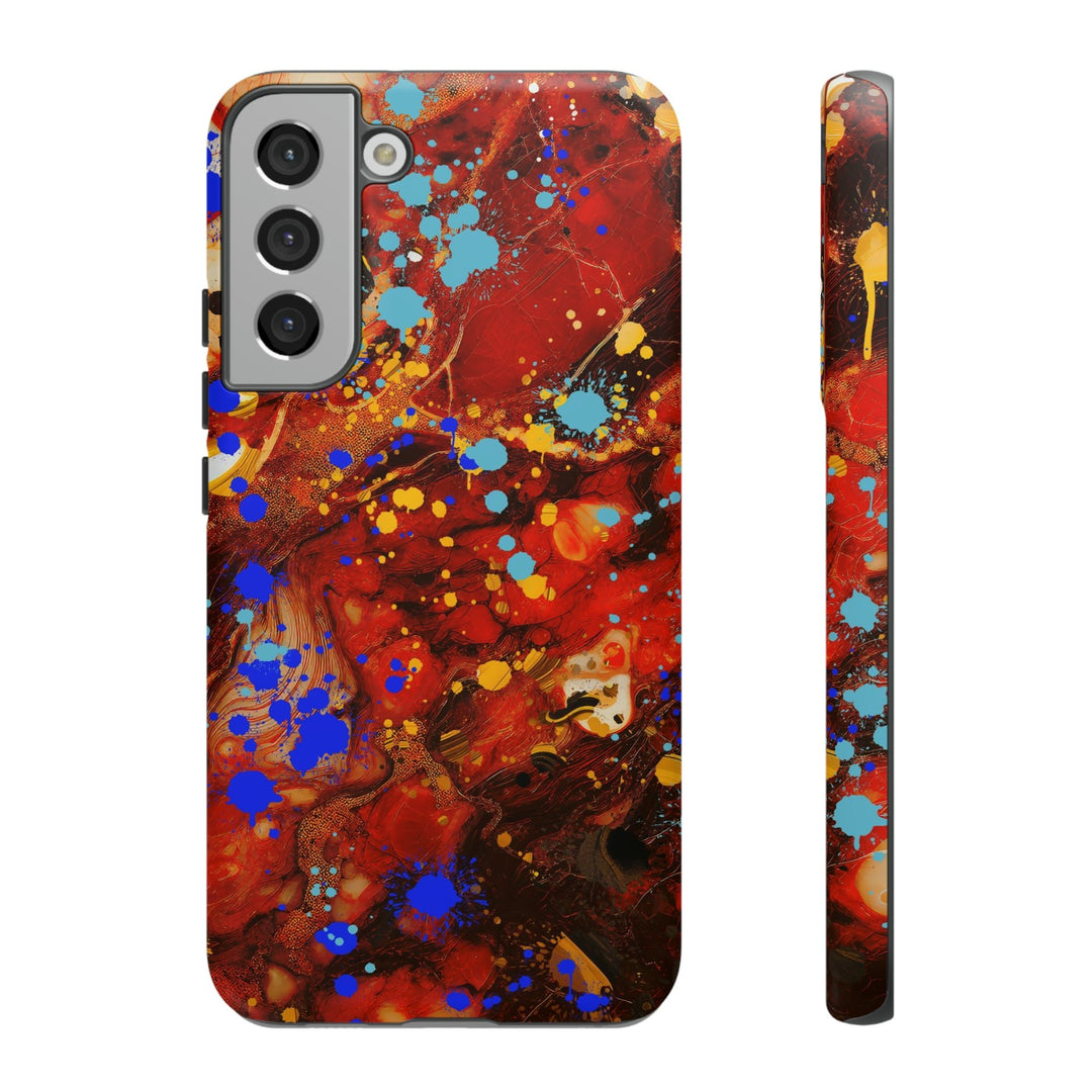 Cool Phone Case | Aesthetic Phone Case | Fall Colors Marble | For Samsung Galaxy S23, S22, S21, S20 | Luxury Double Layer | Cute - Studio40ParkLane
