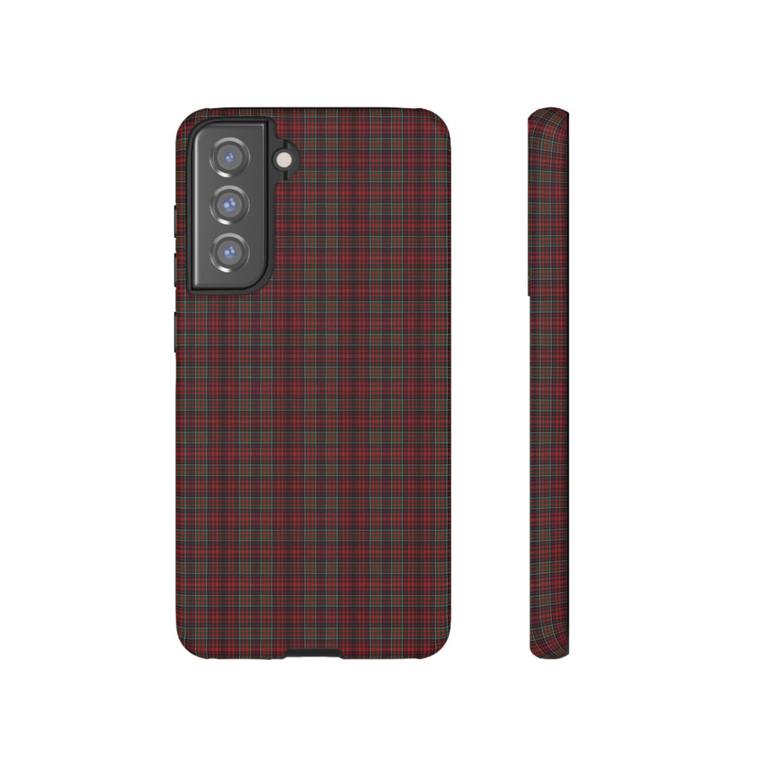 Samsung Galaxy Phone Case | Tough Case double layered | Impact resistant | Galaxy S23, S22, S21, S20 - Matte/Glossy Rose Tartan McDonald - Studio40ParkLane