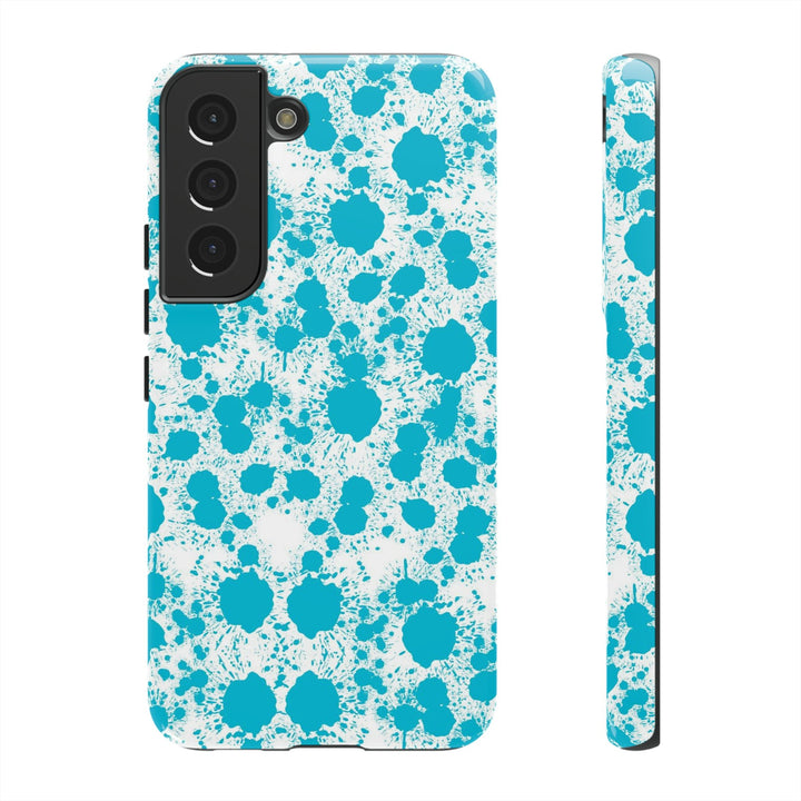 Cute Samsung Phone Case | Aesthetic Samsung Phone Case | Paint Splash Light Blue | Galaxy S23, S22, S21, S20 | Luxury Double Layer | Cool - Studio40ParkLane