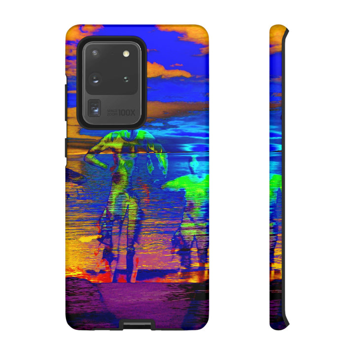 Cute Samsung Phone Case | Aesthetic Samsung Phone Case | Dance Sunset Colorful | Galaxy S23, S22, S21, S20 | Luxury Double Layer | Cool - Studio40ParkLane