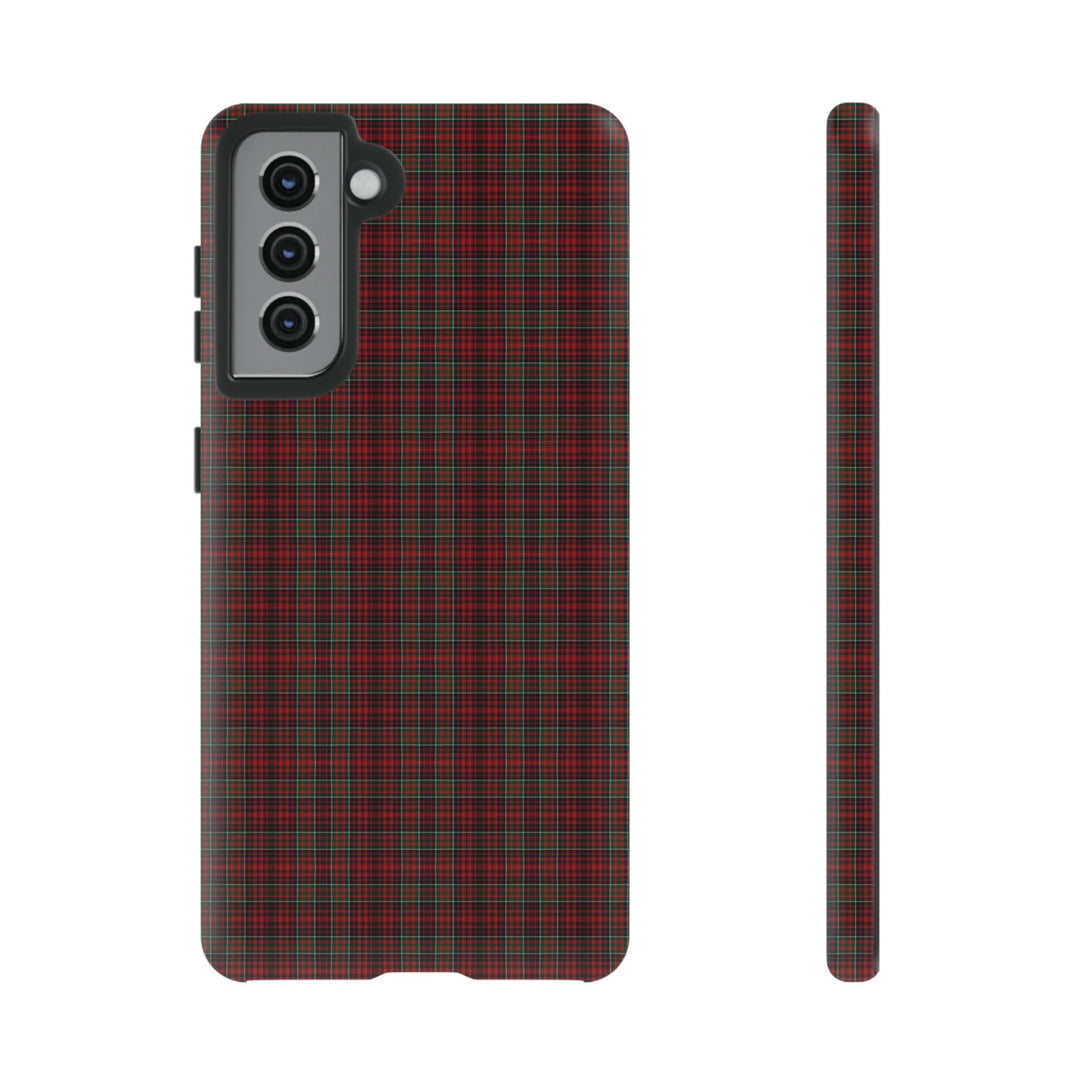 Samsung Galaxy Phone Case | Tough Case double layered | Impact resistant | Galaxy S23, S22, S21, S20 - Matte/Glossy Rose Tartan McDonald - Studio40ParkLane
