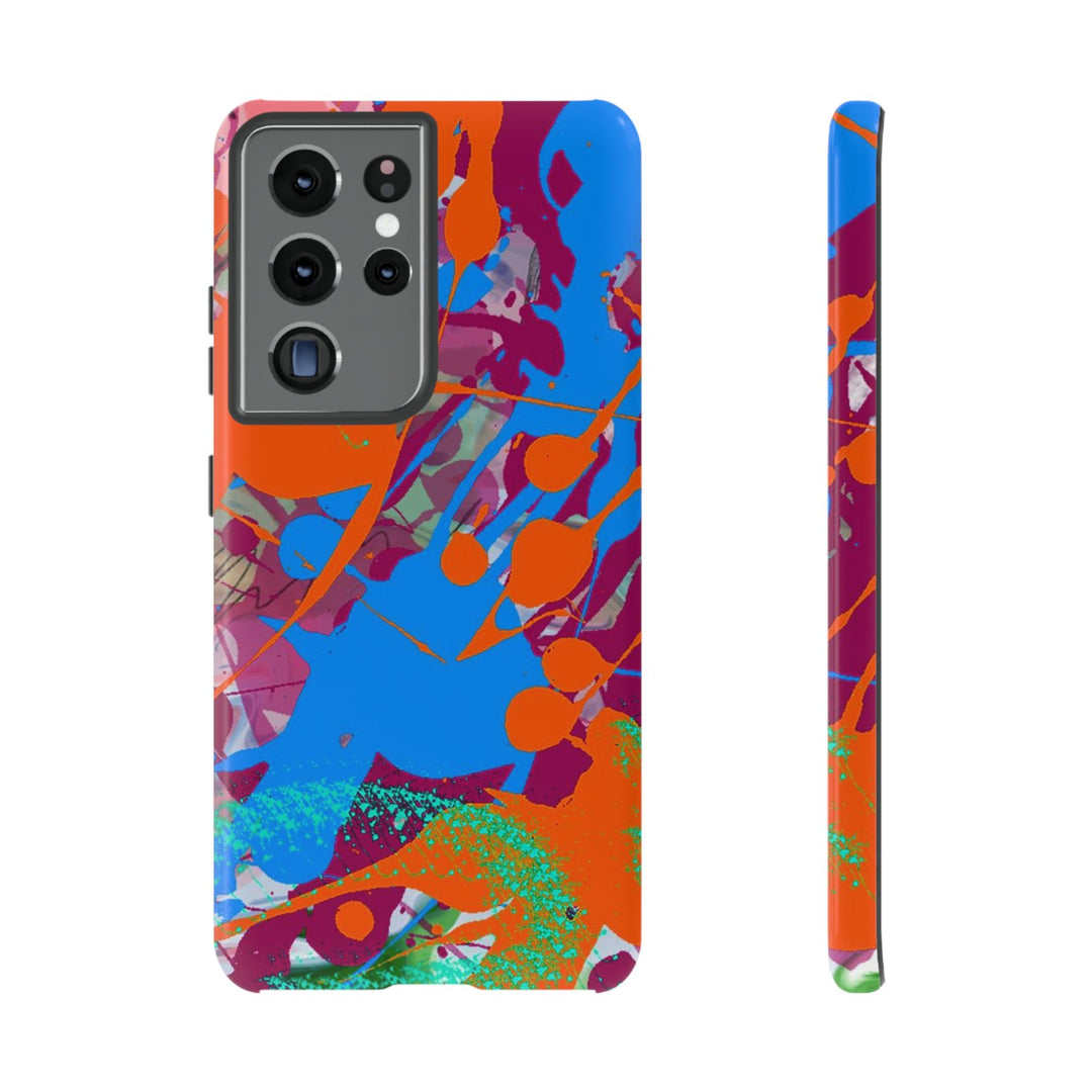 Samsung Galaxy Phone Case | Galaxy S23, S22, S21, S20 | Luxury Case Double Layered | Impact Resistant | Fashionable - Paint Spill 1 - Studio40ParkLane