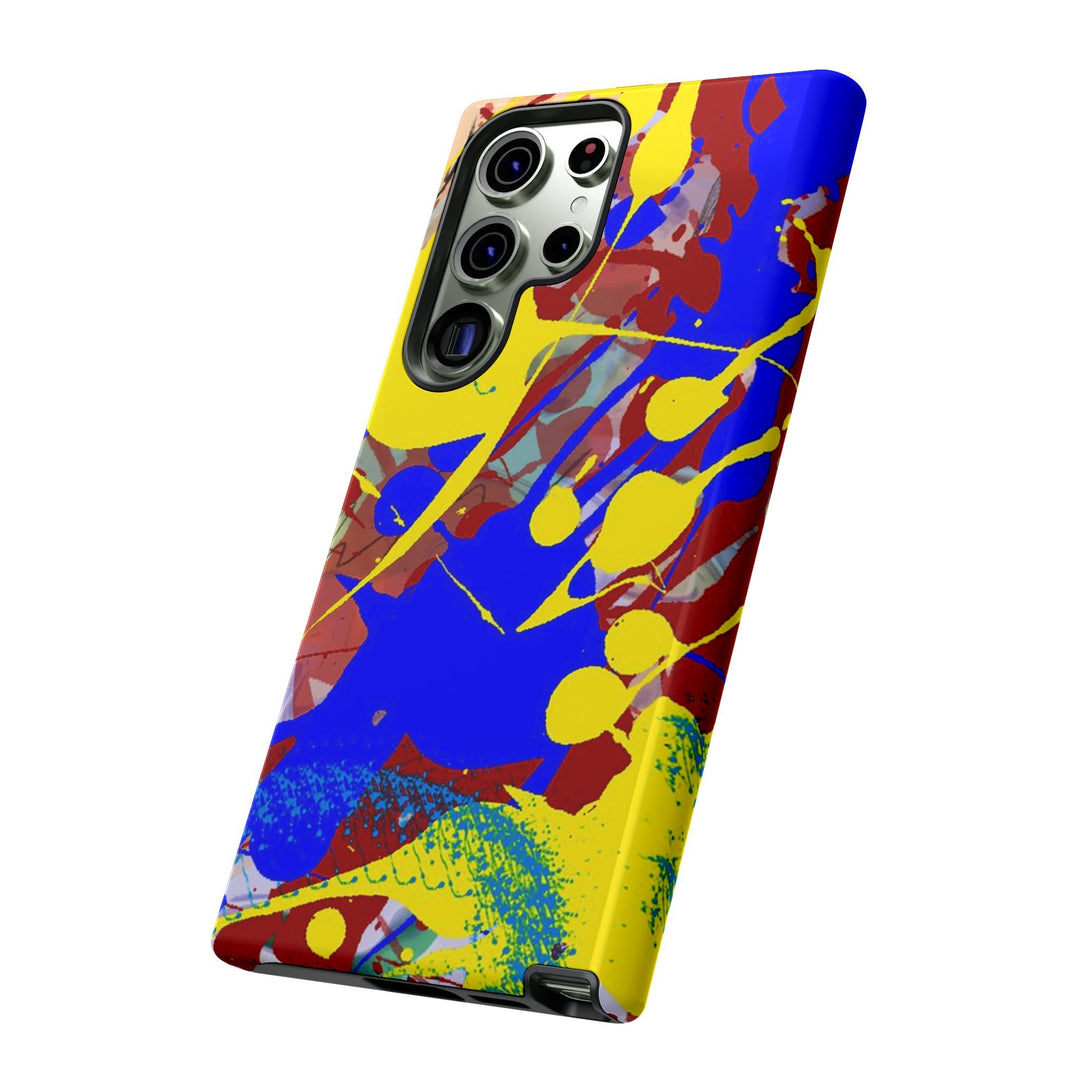 Samsung Galaxy Phone Case | Galaxy S23, S22, S21, S20 | Luxury Case Double Layered | Impact Resistant | Fashionable - Paint Spill 2 - Studio40ParkLane