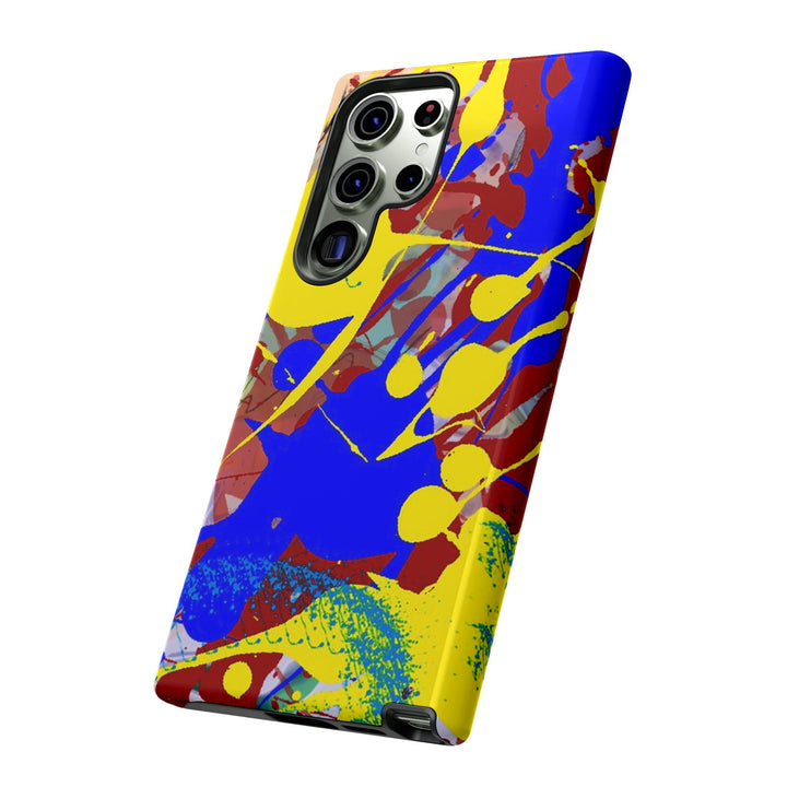 Samsung Galaxy Phone Case | Galaxy S23, S22, S21, S20 | Luxury Case Double Layered | Impact Resistant | Fashionable - Paint Spill 2 - Studio40ParkLane
