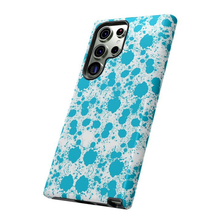Cute Samsung Phone Case | Aesthetic Samsung Phone Case | Paint Splash Light Blue | Galaxy S23, S22, S21, S20 | Luxury Double Layer | Cool - Studio40ParkLane