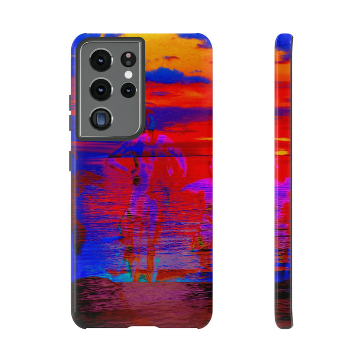 Cute Samsung Phone Case | Aesthetic Samsung Phone Case | Dance Sunset Colorful | Galaxy S23, S22, S21, S20 | Luxury Double Layer | Cool - Studio40ParkLane