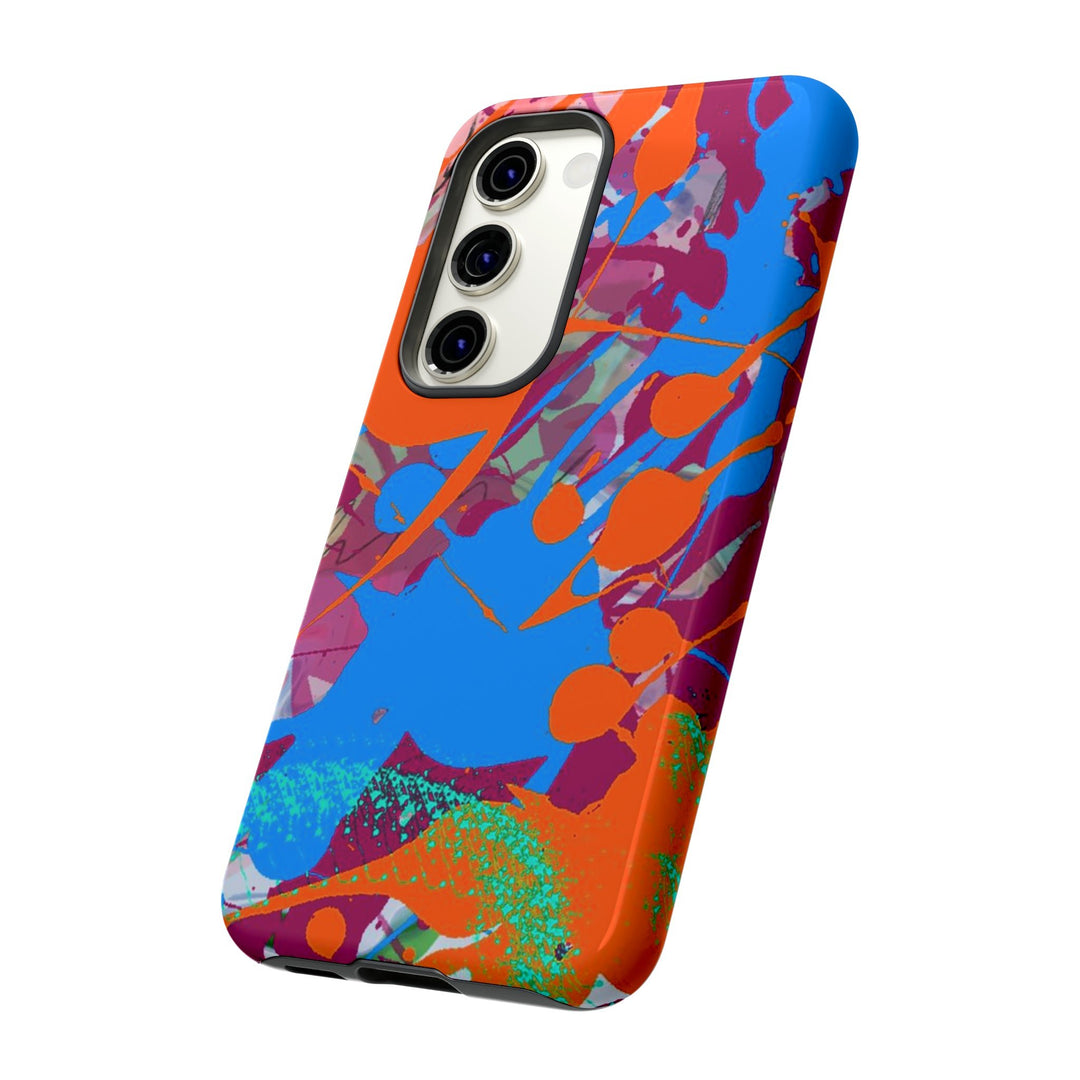 Samsung Galaxy Phone Case | Galaxy S23, S22, S21, S20 | Luxury Case Double Layered | Impact Resistant | Fashionable - Paint Spill 1 - Studio40ParkLane
