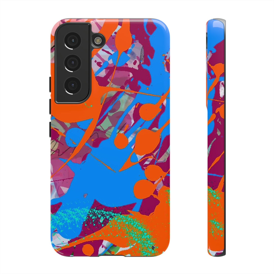 Samsung Galaxy Phone Case | Galaxy S23, S22, S21, S20 | Luxury Case Double Layered | Impact Resistant | Fashionable - Paint Spill 1 - Studio40ParkLane