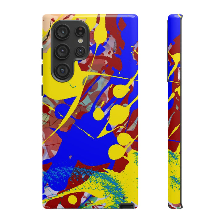 Samsung Galaxy Phone Case | Galaxy S23, S22, S21, S20 | Luxury Case Double Layered | Impact Resistant | Fashionable - Paint Spill 2 - Studio40ParkLane