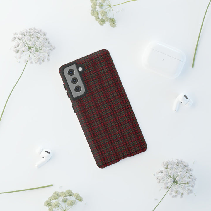 Samsung Galaxy Phone Case | Tough Case double layered | Impact resistant | Galaxy S23, S22, S21, S20 - Matte/Glossy Rose Tartan McDonald - Studio40ParkLane