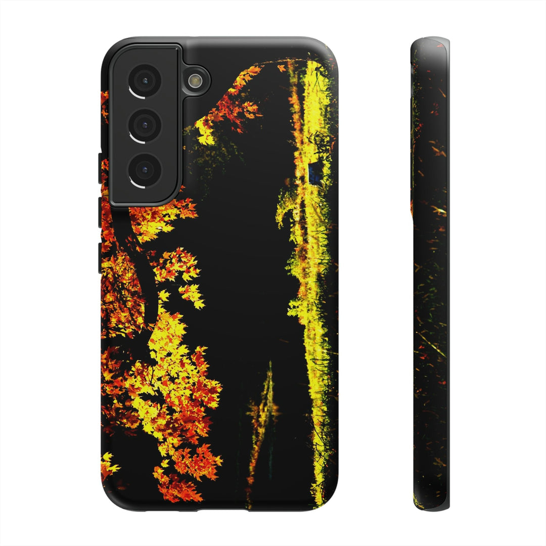 Cute Samsung Phone Case | Aesthetic Samsung Phone Case | Fall Leaves North Bridge | Galaxy S23, S22, S21, S20 | Luxury Double Layer | Cool - Studio40ParkLane