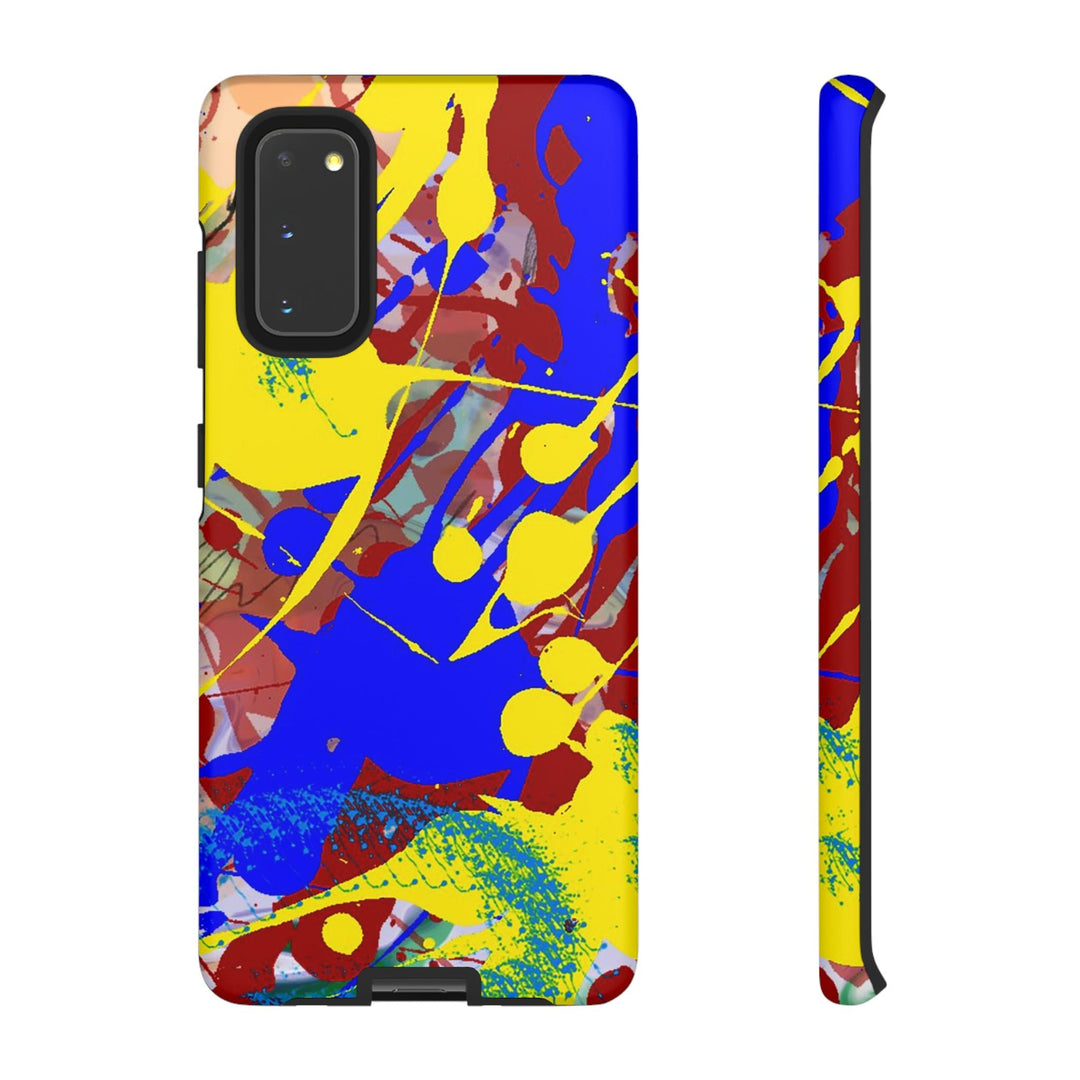 Samsung Galaxy Phone Case | Galaxy S23, S22, S21, S20 | Luxury Case Double Layered | Impact Resistant | Fashionable - Paint Spill 2 - Studio40ParkLane