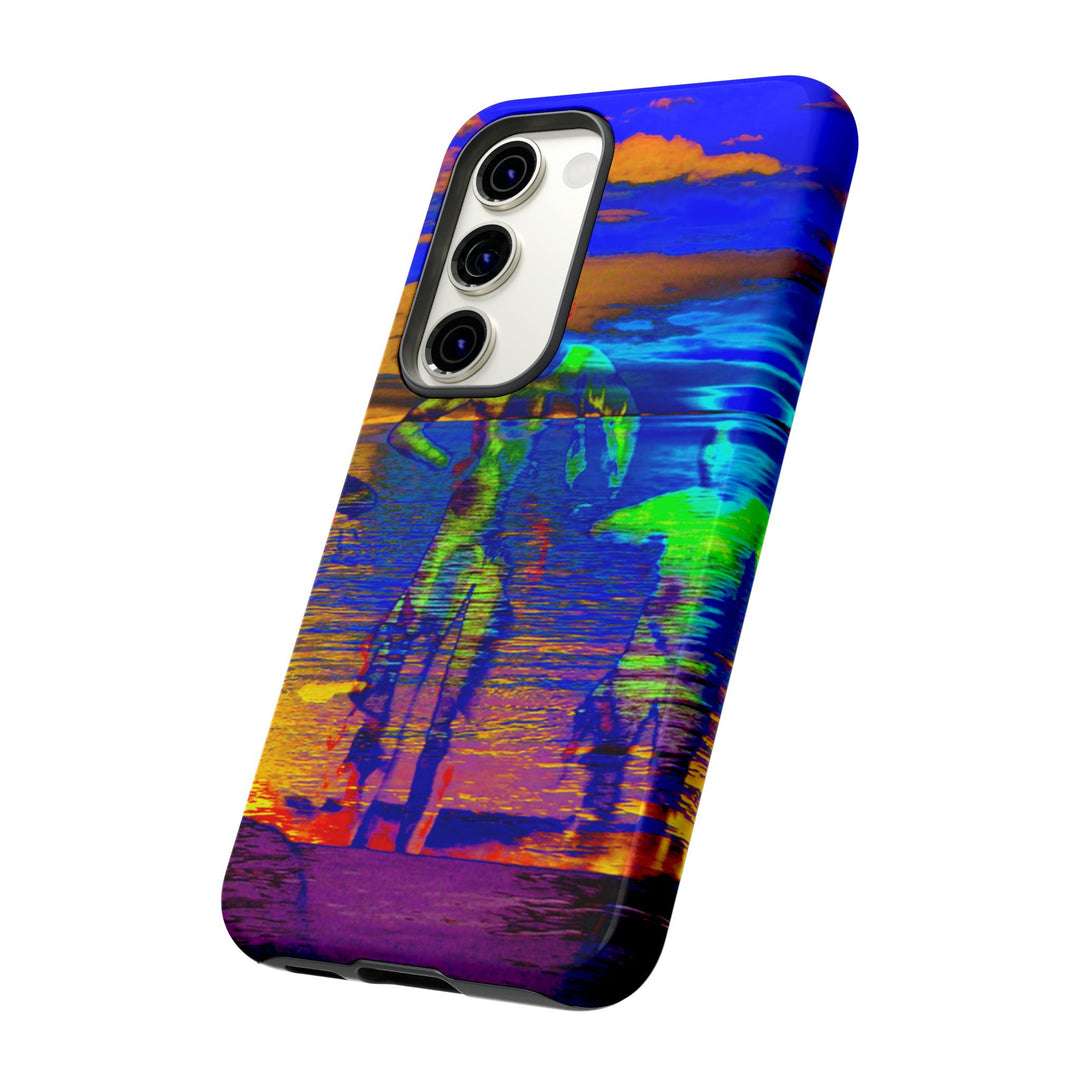 Cute Samsung Phone Case | Aesthetic Samsung Phone Case | Dance Sunset Colorful | Galaxy S23, S22, S21, S20 | Luxury Double Layer | Cool - Studio40ParkLane
