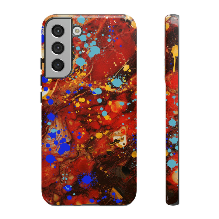 Cool Phone Case | Aesthetic Phone Case | Fall Colors Marble | For Samsung Galaxy S23, S22, S21, S20 | Luxury Double Layer | Cute - Studio40ParkLane