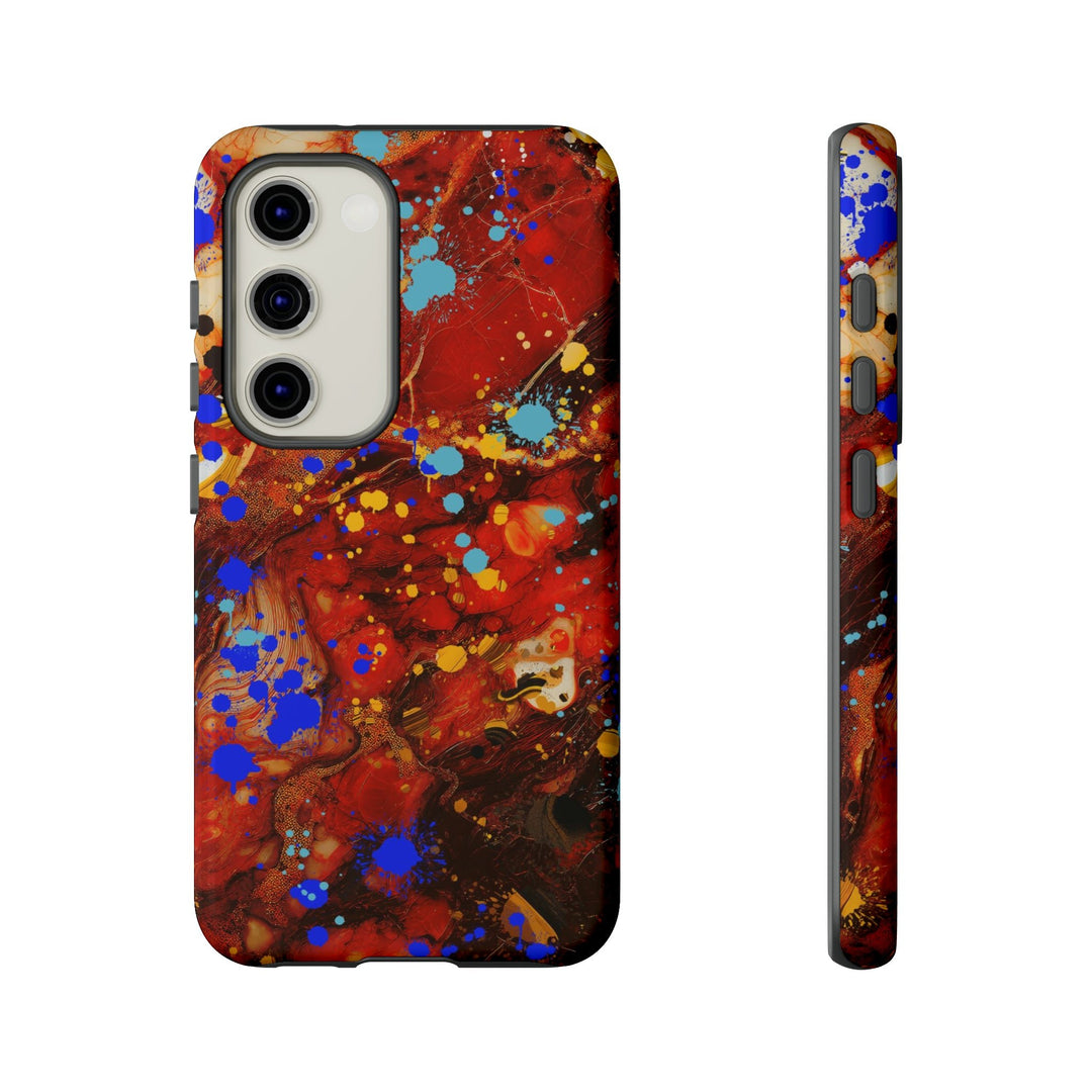 Cool Phone Case | Aesthetic Phone Case | Fall Colors Marble | For Samsung Galaxy S23, S22, S21, S20 | Luxury Double Layer | Cute - Studio40ParkLane