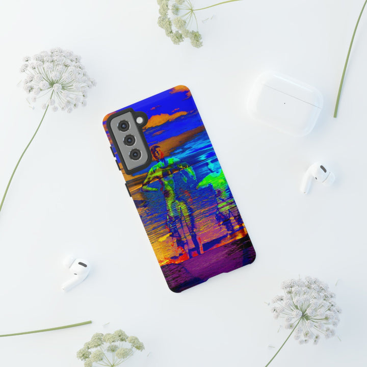 Cute Samsung Phone Case | Aesthetic Samsung Phone Case | Dance Sunset Colorful | Galaxy S23, S22, S21, S20 | Luxury Double Layer | Cool - Studio40ParkLane