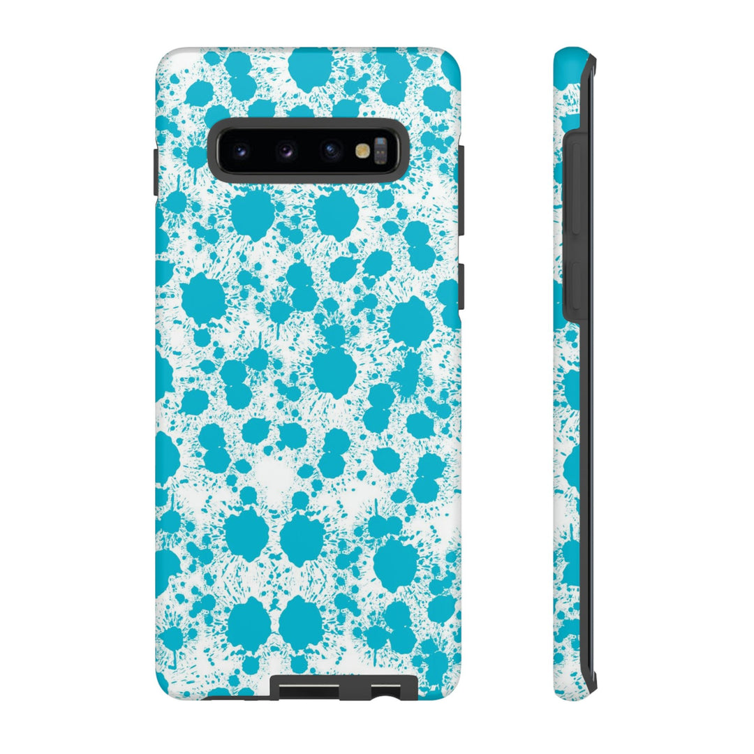 Cute Samsung Phone Case | Aesthetic Samsung Phone Case | Paint Splash Light Blue | Galaxy S23, S22, S21, S20 | Luxury Double Layer | Cool - Studio40ParkLane