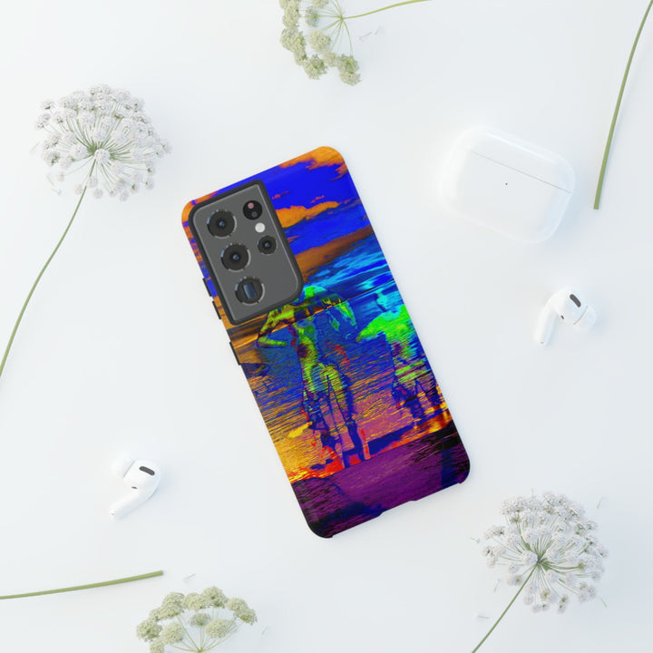 Cute Samsung Phone Case | Aesthetic Samsung Phone Case | Dance Sunset Colorful | Galaxy S23, S22, S21, S20 | Luxury Double Layer | Cool - Studio40ParkLane