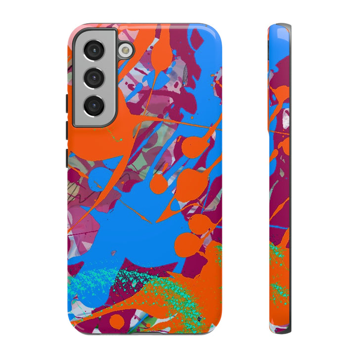 Samsung Galaxy Phone Case | Galaxy S23, S22, S21, S20 | Luxury Case Double Layered | Impact Resistant | Fashionable - Paint Spill 1 - Studio40ParkLane