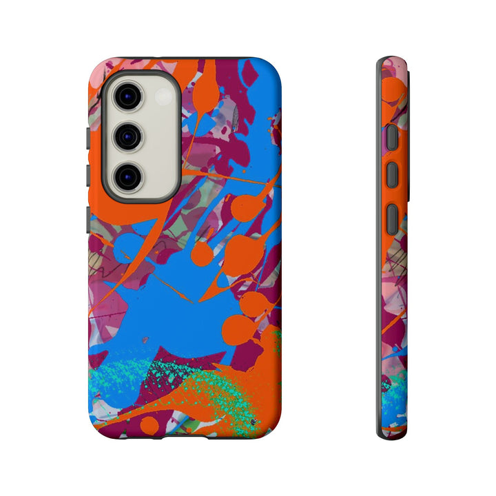 Samsung Galaxy Phone Case | Galaxy S23, S22, S21, S20 | Luxury Case Double Layered | Impact Resistant | Fashionable - Paint Spill 1 - Studio40ParkLane