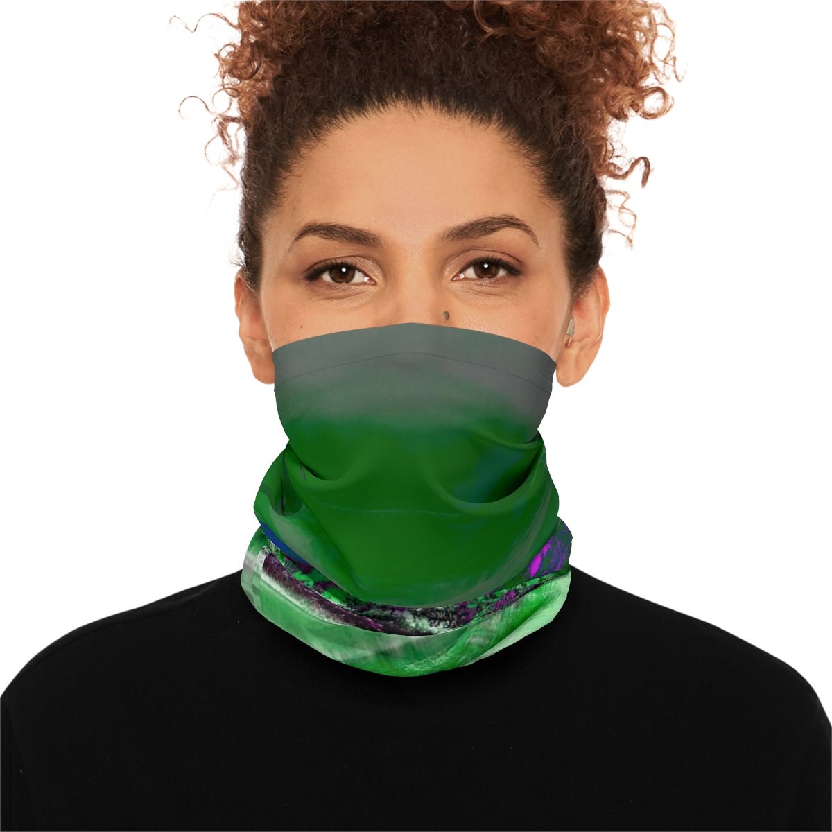 Fashionable Neck Gaiter For Women Girls Men - Multi-Purpose UPF 50+ UV+ Full Face Mask Buff Balaclava Green Mtn - Studio40ParkLane