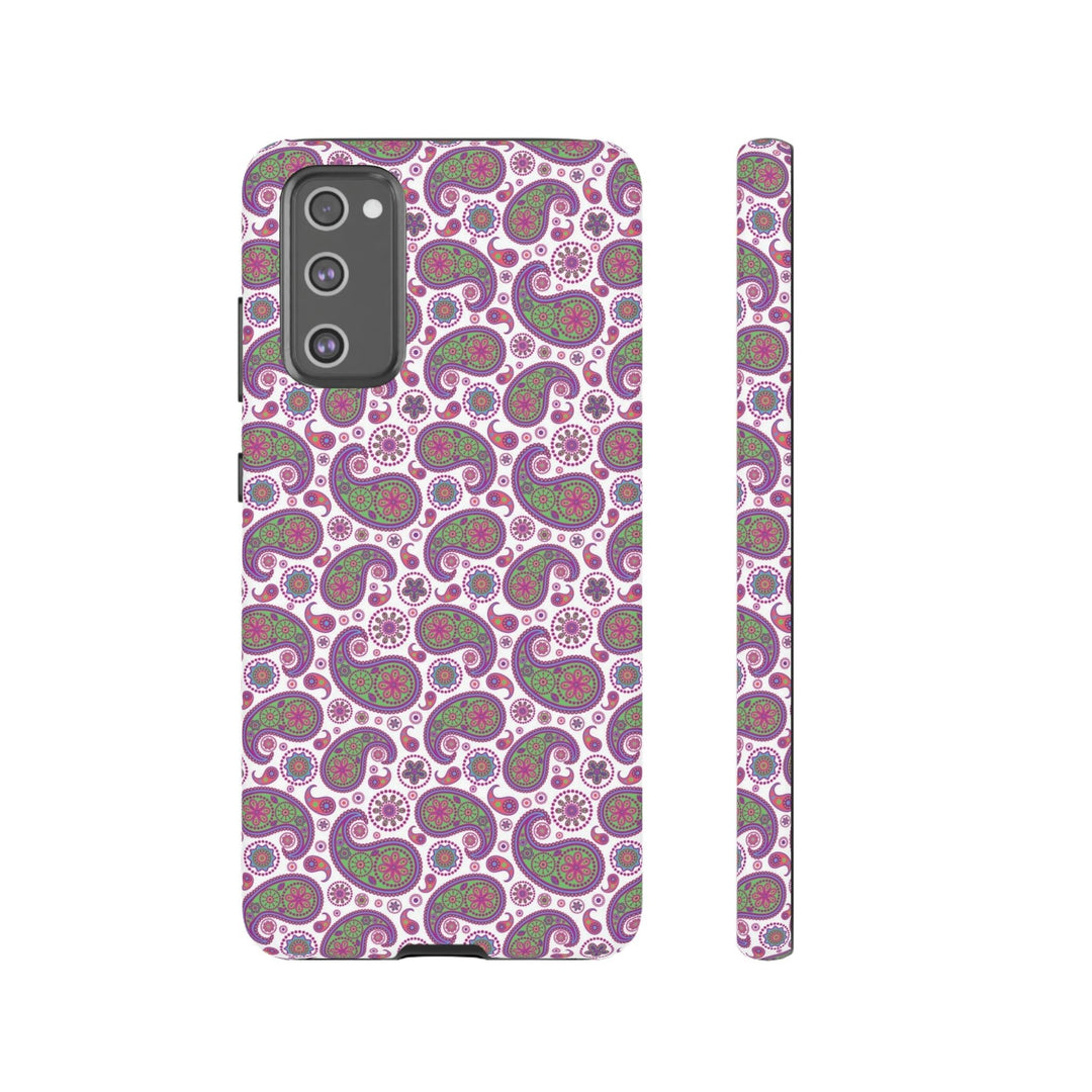 Cute Samsung Phone Case | Aesthetic Samsung Phone Case | Paisley Purple Pink | Galaxy S23, S22, S21, S20 | Luxury Double Layer | Cool - Studio40ParkLane