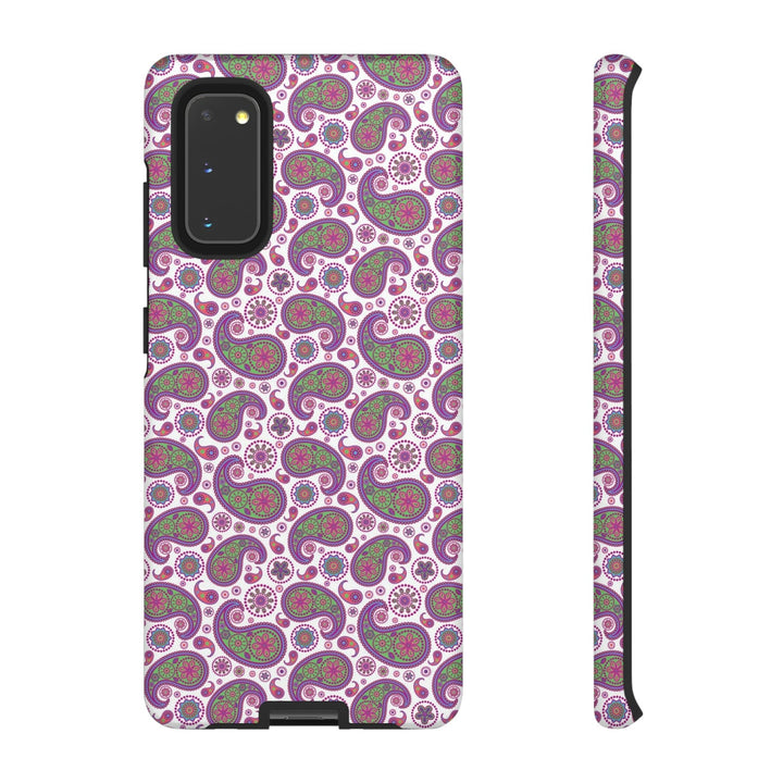 Cute Samsung Phone Case | Aesthetic Samsung Phone Case | Paisley Purple Pink | Galaxy S23, S22, S21, S20 | Luxury Double Layer | Cool - Studio40ParkLane