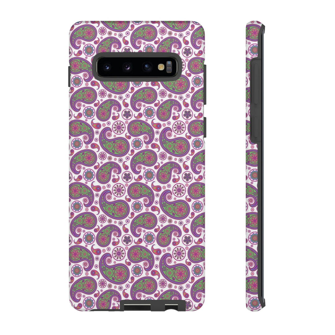 Cute Samsung Phone Case | Aesthetic Samsung Phone Case | Paisley Purple Pink | Galaxy S23, S22, S21, S20 | Luxury Double Layer | Cool - Studio40ParkLane