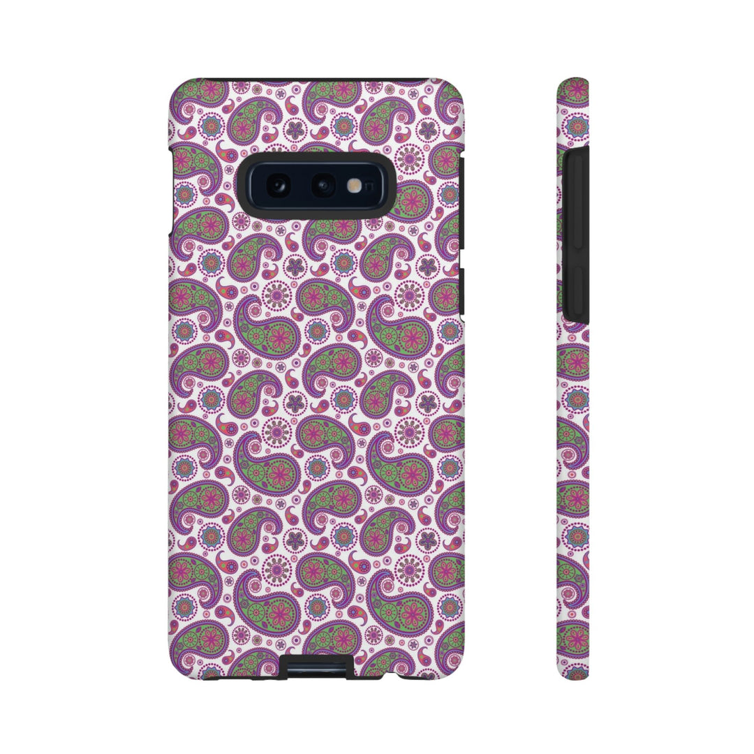 Cute Samsung Phone Case | Aesthetic Samsung Phone Case | Paisley Purple Pink | Galaxy S23, S22, S21, S20 | Luxury Double Layer | Cool - Studio40ParkLane