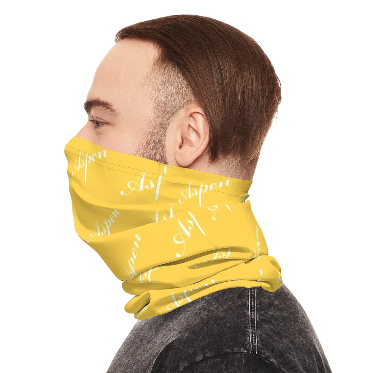 Fashionable Neck Gaiter For Women Girls Men - Multi-Purpose UPF 50+ UV+ Full Face Mask Buff Balaclava Yellow Aspen - Studio40ParkLane