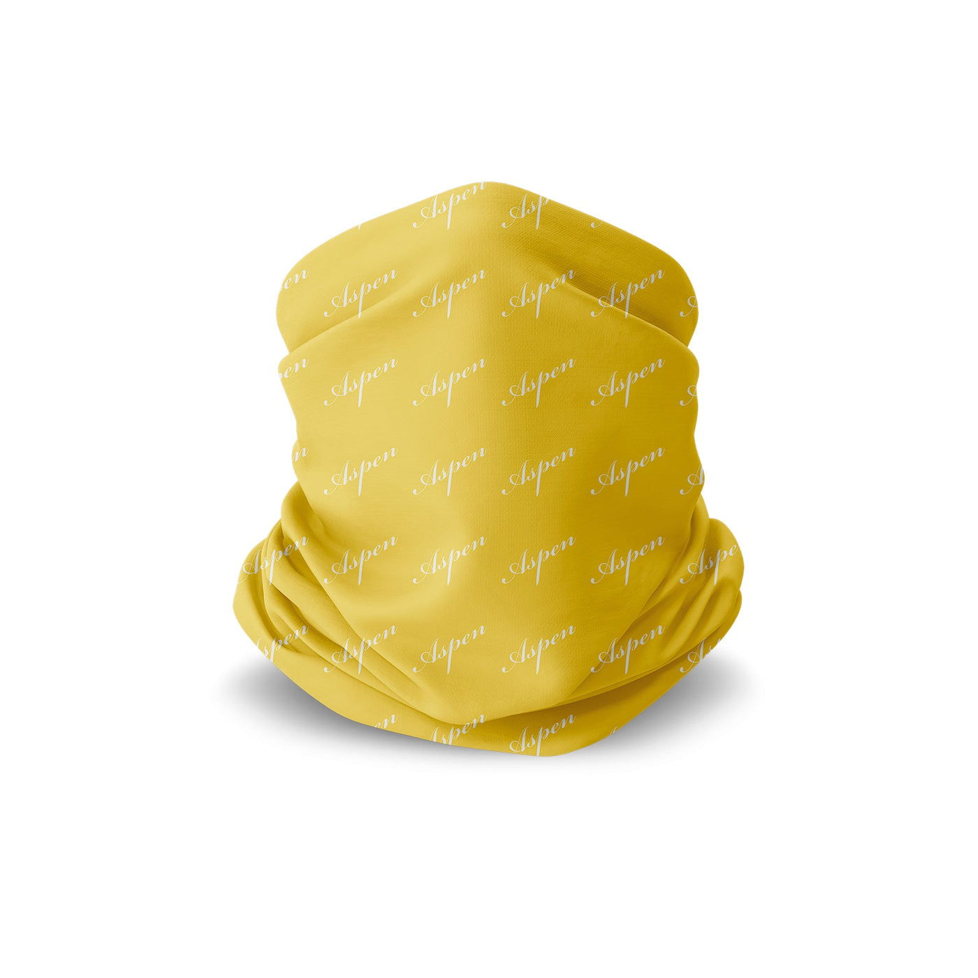 Neck Gaiter - For Men Women - Aspen Yellow - Artsy - Headband - Bandana - Wristband - Neck Warmer - Face Shield - Buff - Studio40ParkLane